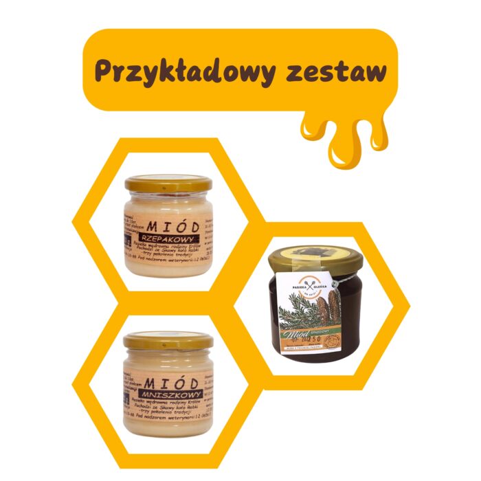 zestaw miodów na prezent