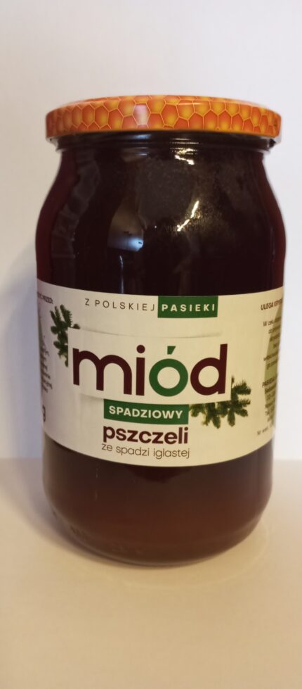 Miód spadziowy iglasty 1200 g (pasieka Jaworek)
