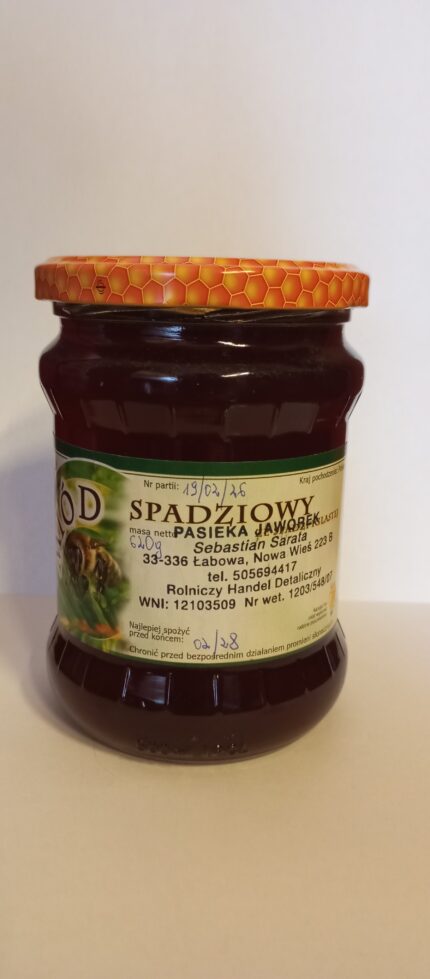 Miód spadziowy iglasty 620 g (pasieka Jaworek)